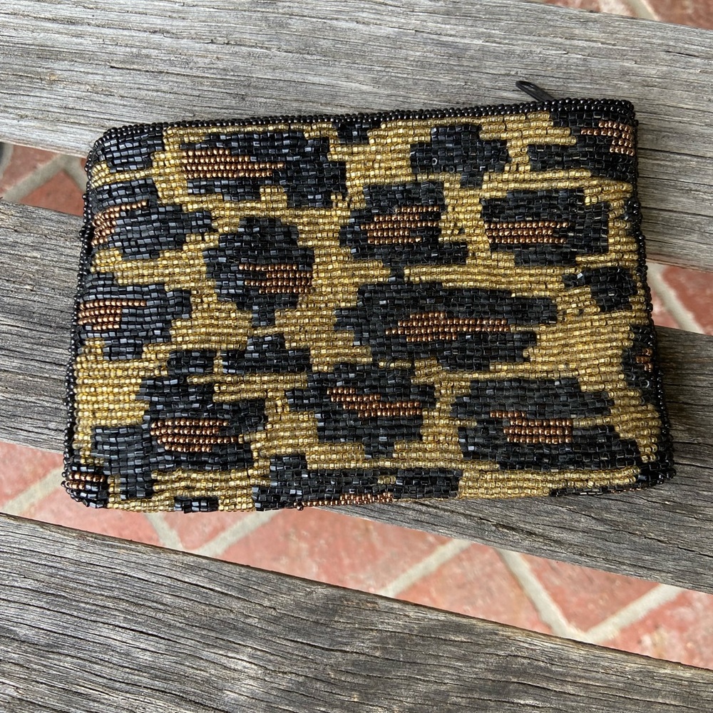 Neiman Marcus leopard clutch